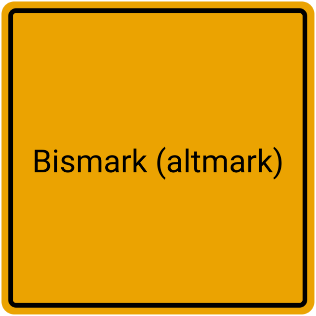 Meldebestätigung Bismark (Altmark)